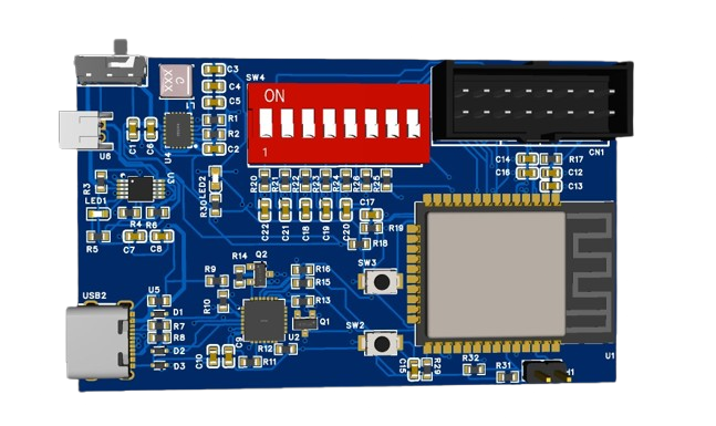 PCB layout of the foot pressure measurement device